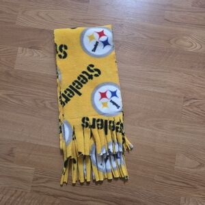 Yellow Steelers Fleece Scarf